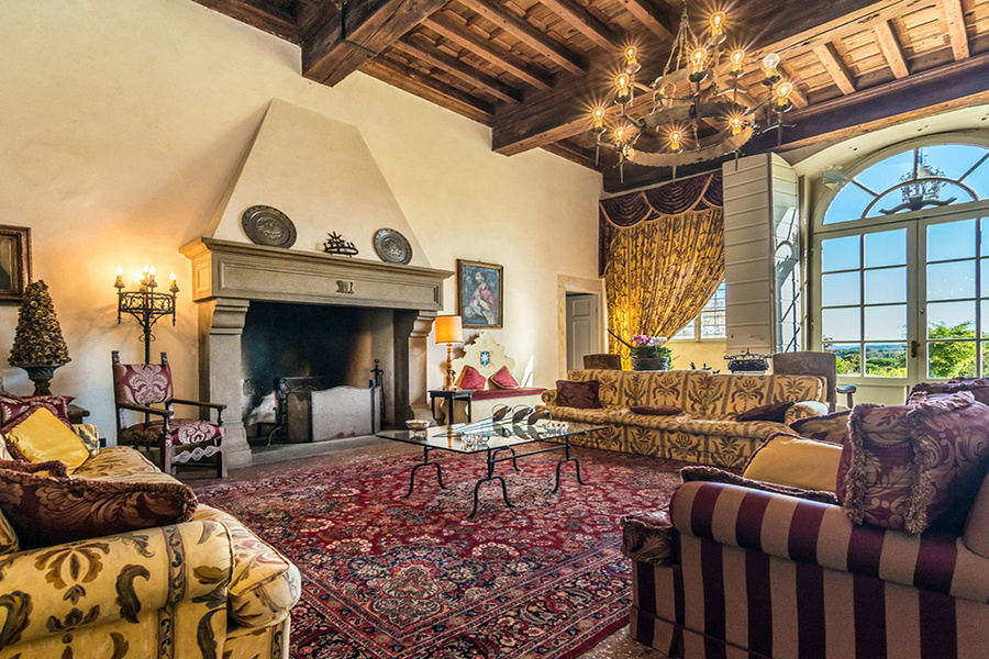 Massa Pisana, about $7.4 million: Situated on a 49-acre estate with vineyards and olive trees, this v