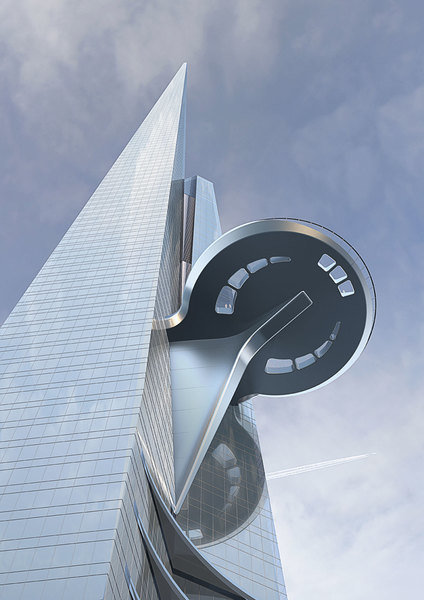 Jeddah Tower, un rascacielos de oficinas, hoteles y condominios de uso mixto en Jeddah, Arabia Saudit