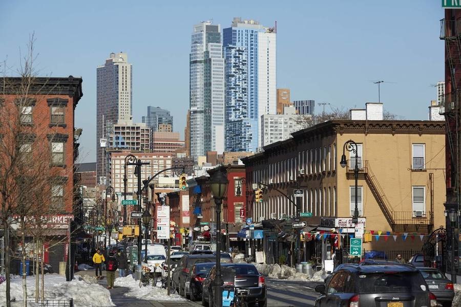 A recent photograph taken near the intersection of Smith and Union streets shows how new residential